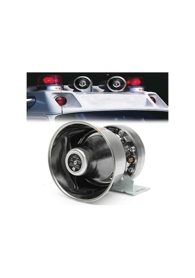 Siren 200w Profesyonel Uzaktan Kumandalı Metal Speaker N11.436