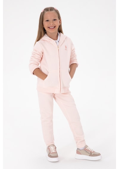 U.S. Polo Assn. Kız Çocuk Açık Pembe Şardonlu Jogger Eşofman Altı 50316914-VR078