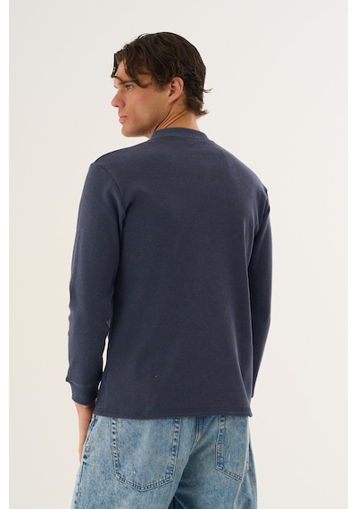 Alexandergardi Fitilli Uzun Kollu Sweatshirt İndigo