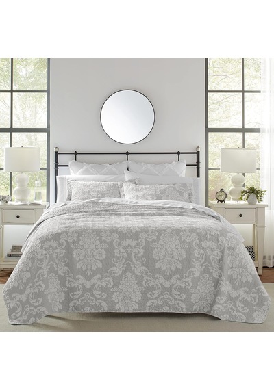 Laura Ashley Yorgan Seti Pamuk Ters Çevrilebilir Yatak Örtüsü Eşleşen Yastık Kılıfları, Hafif Ev Dekoru Tüm Mevsimler İçin İdeal, İkiz, Venedik Grisi 0 Laura Ashley Yorgan Seti Pamuk Ters Çevrilebilir Yatak Örtüsü Eşleşen Yastık Kılıfları, Hafif Ev Dekoru Tüm Mevsimler İçin İdeal, İkiz, Venedik Grisi 0