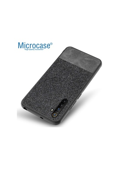 Microcase Realme Xt Fabrik Serisi Kumas & Deri Desen Kilif 419243594