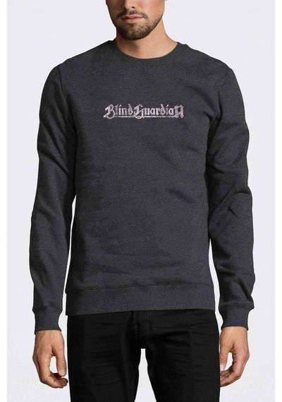 Blind Guardian Logo Font Rock Metal Baskılı Füme Erkek Sweat