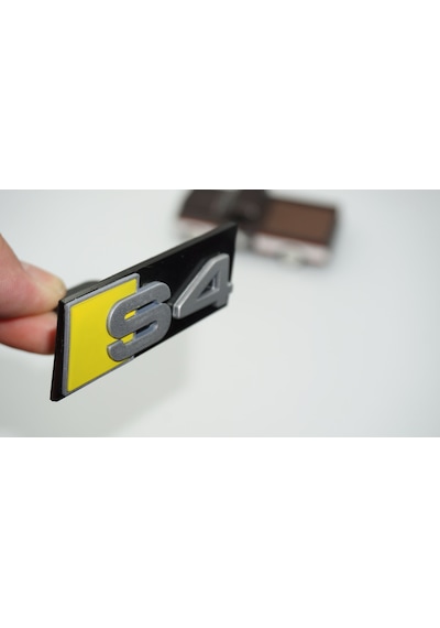 Dk Tuning S4 Siyah Gri Ön Panjur Logo Arma Audi İle Uyumlu -