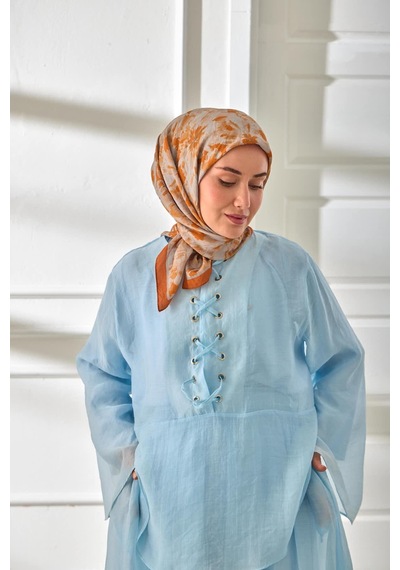 Silk Home Velora Eşarp 161001-11 Taba, Gümüş, Gri