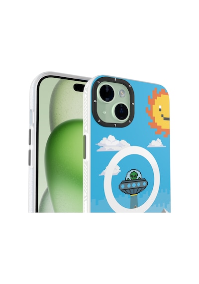 BuffiPhone Uyumlu 15 Magkit Desenli Kılıf