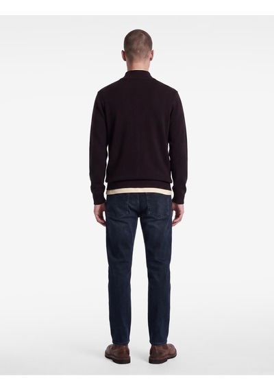 Koton Normal Bel Pamuklu Cepli Straight Jean Pantolon - Mark Jean Koyu İndigo 7wam40316nd