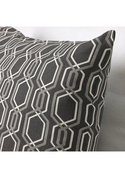 Ikea Jättepoppel Koyu Gri-beyaz 50x50 Cm Kırlent Kılıfı