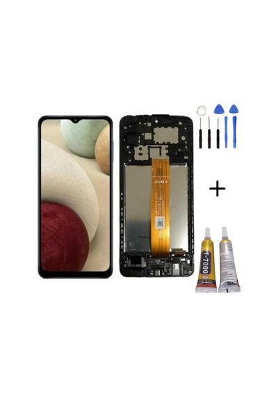 Te Samsung Uyumlu A12 A125f Oled Çıtalı Lcd Ekran + Montaj Kiti