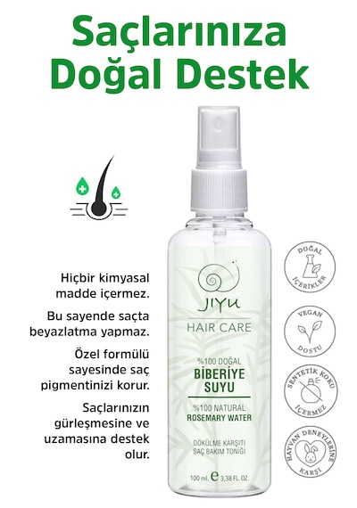 Biberiye Suyu Dökülme Karşıtı Saç Bakım Toniği