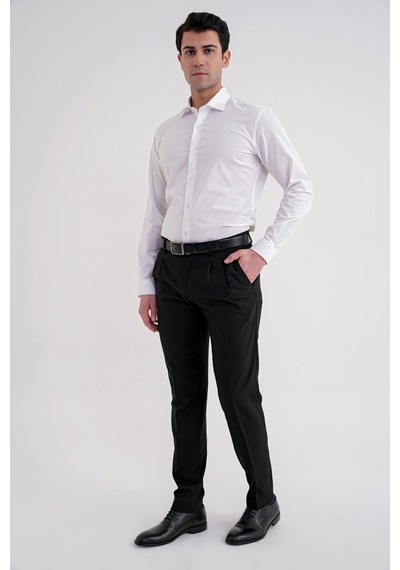 P 1209 Pantolon Regular Fit Siyah Siyah