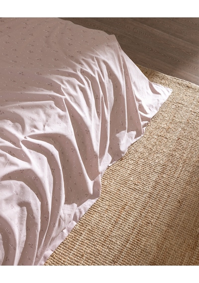 Madame Coco Afrodille Çift Kişilik %100 Ranforce Baskılı Lastikli Çarşaflı Nevresim Takımı - Pudra 8684427351482 Çok Renkli