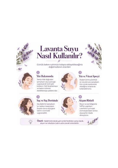 Akita Doğal Yağı Alınmamış Lavanta Suyu 2 x 250 ML