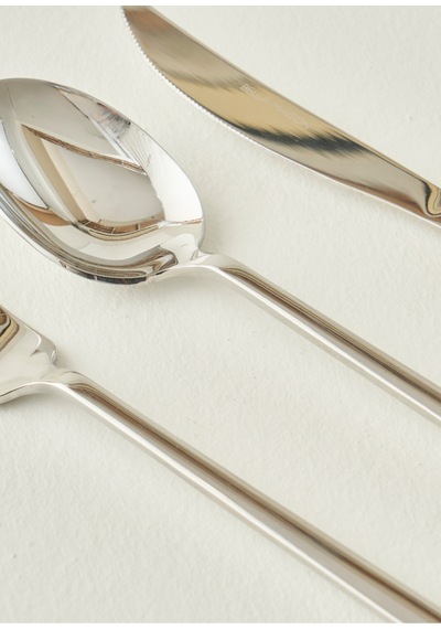 Bella Maison Milano 18 Parça Tatlı Çatal Kaşık Bıçak Seti Silver Silver