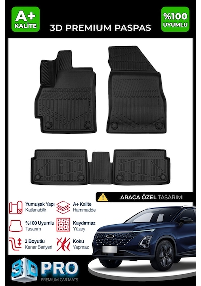 Chery Omoda 5 İle Uyumlu 3d Paspas 2022 2023 2024 2025