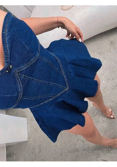 Havens Warna Jean Elbise Mavi
