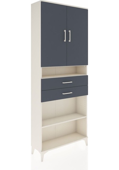 Arges Dolap 5 Raflı 2 Çekmeceli 2 Kapaklı 88x30x221 Aytaşı-an... Aytaşı