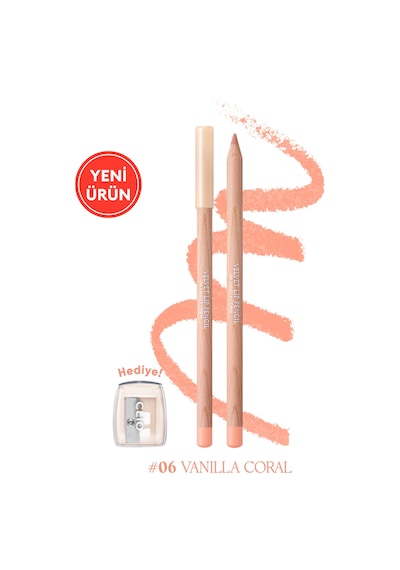 Clio Velvet Lip Pencil Set 06 Vanilla Coral