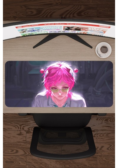 Saiki Kusuo Anime V3 - 70x30 Xl Gaming Kauçuk Kaymaz Taban Mouse Pad Fare Altlığı