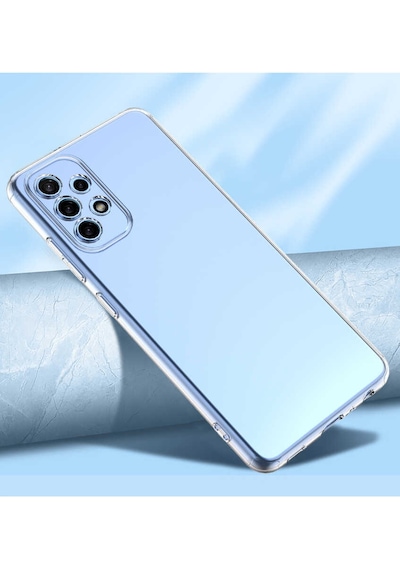 Zore Galaxy Uyumlu A72 Kılıf Kamera Korumalı Süper Silikon Kapak - Renksiz Renksiz