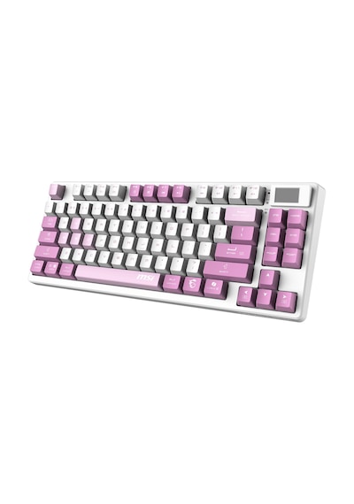 Msı Q Tr Gg Forge Gk600 Tkl Violet Switch Mekanik Beyaz/mor Oyuncu Klavyesi-219101