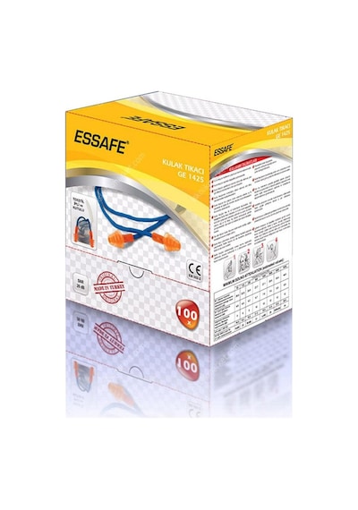 Essafe Gürültü Ses Önleyici Ipli Kulak Tıkacı 24Db N11.72