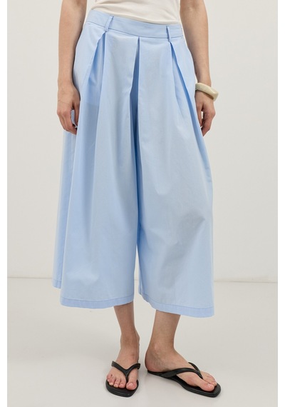 Antioch Pileli Culotte Pantolon Mavi