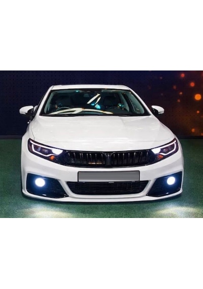 Fiat Egea 2020 Sonrası Bmw M Dizayn Ön Panjur Piano Black Işıksız Hb & Sedan Siyah