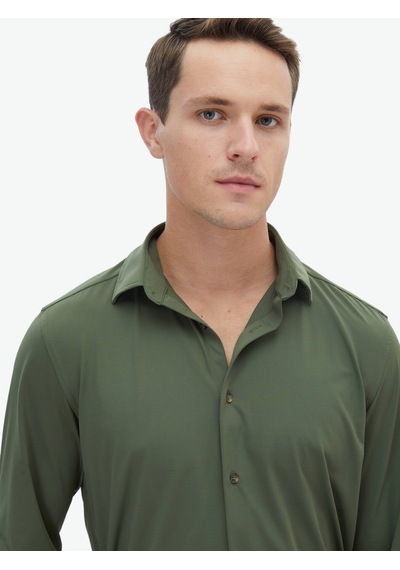 Kip Haki Regular Fit Casual Gömlek Haki