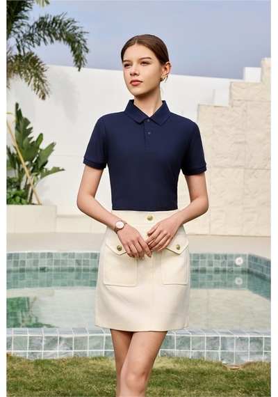 New Performance Premium Polo T-shirt 100% Pamuk Merserize Lacivert