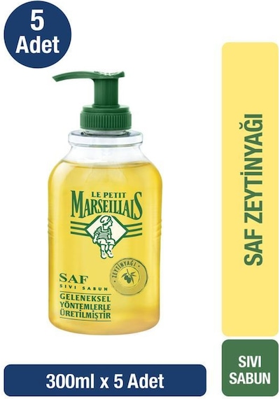 Le Petit Marseillais Saf Sıvı Sabun Zeytinyağı 5 x 300 ML