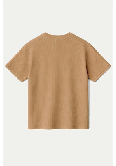 Fitilli Oversize Tişört Kahverengi