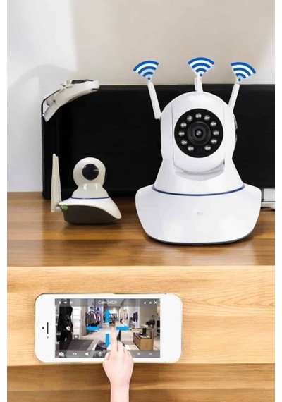 Ev Kamerası Wifi Kamerası Video Kayıt Çift Yönlü Hareket Sensörü Bebek 32583935