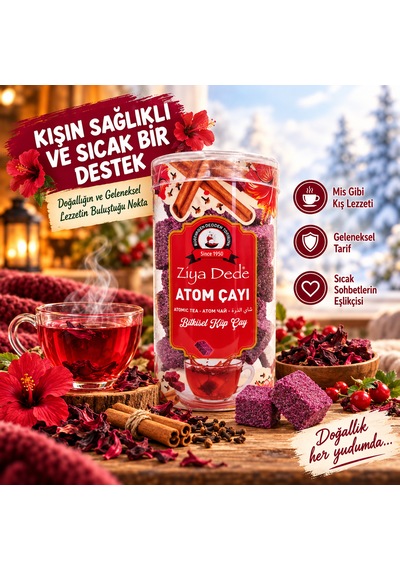 Ziya Dede 2'li Avantaj Paketi Atom Çayı, Nane Limon Melisa Çayı Çeşitleri Geleneksel Lezzetler Pratik Hazırlanan İkili Ekonomik Set