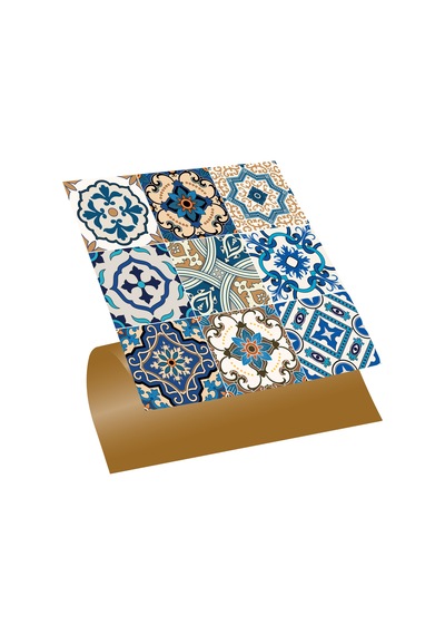 Tink KENDİNDEN YAPIŞKANLI ETNİK KARO DESENLİ PVC KARO 30X30 CM