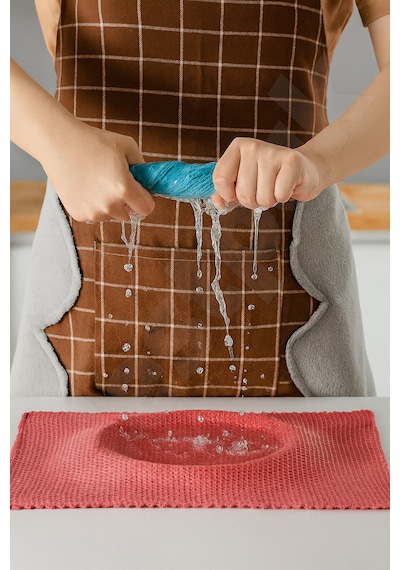 3 Adet Waffle Cam Bezi - Ultra Kaliteli - Cam Silme Bezi - Su Emici - Tezgah Bezi - 30x30cm Çok Renkli