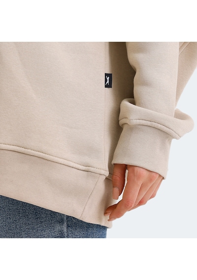 Slazenger VADIM Oversize Kadın Oversıze Bej Sweatshirt