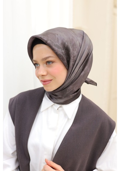 Silk Home Shiny Eşarp 75002-51 Acı Kahve, Toprak