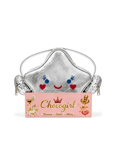 Chocogirl Stary Deri Kız Çocuk Sırt Çantası Cnt-2014 - Gri Çok  Renkli