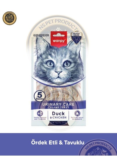 Wanpy Urinary Care Ördek-tavuk Kedi Krema Ödülü 5x14gr