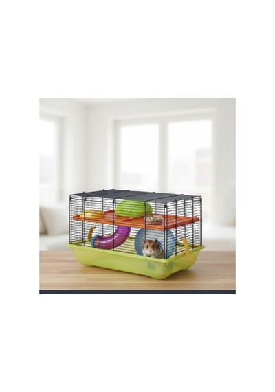 45x31x29 Cm Hamster Kafesi, Lacivert Mavi Renk