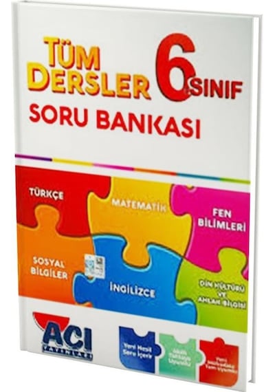 6.Sınıf Tüm Dersler Soru Bankası Açı Yayınları