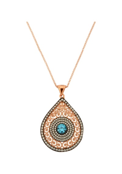 Rose Altın Kaplamalı 925 Ayar Gümüş Taşlı Kolye - N027301 Rose Gold Rose Altın Kaplamalı 925 Ayar Gümüş Taşlı Kolye - N027301 Rose Gold