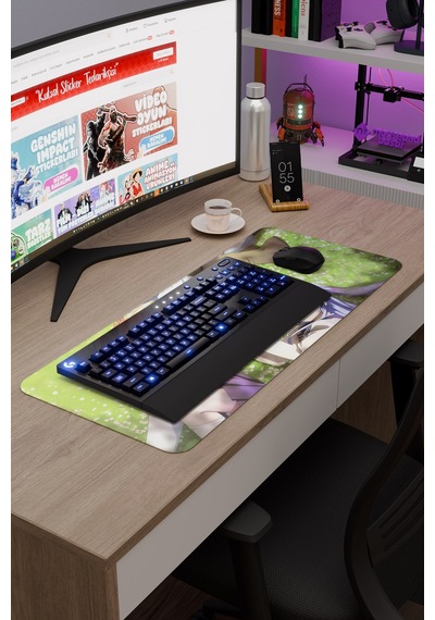 Angel Beat S Anime V5 - 70x30 Xl Gaming Kauçuk Kaymaz Taban Mouse Pad Fare Altlığı