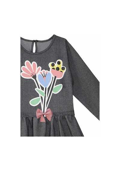 Denokids Çiçekler Kız Çocuk Elbise