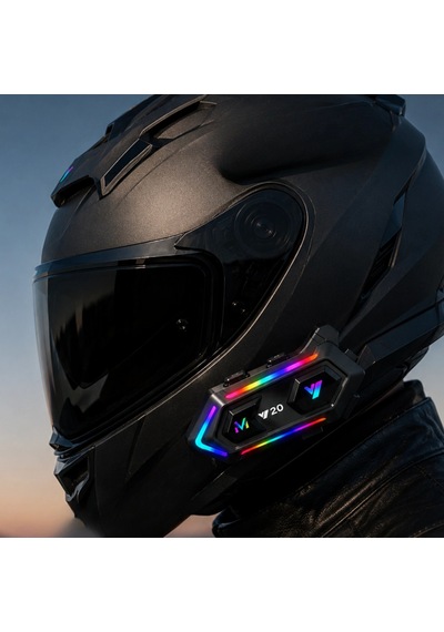 Bluetooth 5.3 Motosiklet Kask Intercom Kulaklık 1000 M Menzil, Ipx6, 1000 Mah, Rgb Işıklı