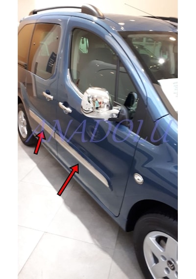Peugeot Partner Tepe Krom Yan Kapı Çıtası 4 Parça 2008 Üzeri N11.6466