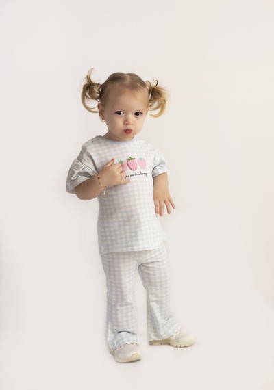 Harika Kids Kız Bebek İspanol Paça Alt-üst Takım 001