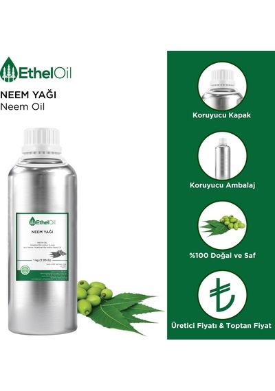Etheloil Neem Yağı Sabit Yağ 1 KG