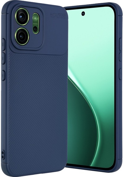 Oppo Reno 14f Uyumlu Auto Focus Karbon Kapak - Lacivert