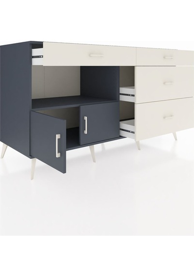 Kronos Konsol Tek Raflı 4 Çekmeceli 2 Kapaklı 176x59x99 Antrasit- Antrasit-antrasit/aytaşı Kronos Konsol Tek Raflı 4 Çekmeceli 2 Kapaklı 176x59x99 Antrasit- Antrasit-antrasit/aytaşı